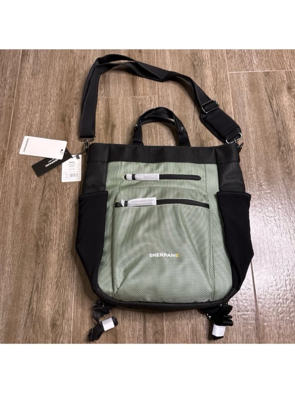 Sherpani Soleil Anti Theft Convertible Backpack 3 in 1 Tote Crossbody Purse Aloe